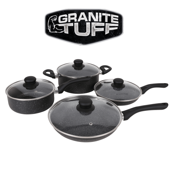 Granite Tuff 8-Piece Nonstick Cookware Set