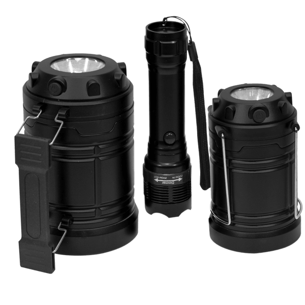 Securebrite 3-Piece COB LED Lantern and Work Light Bundle