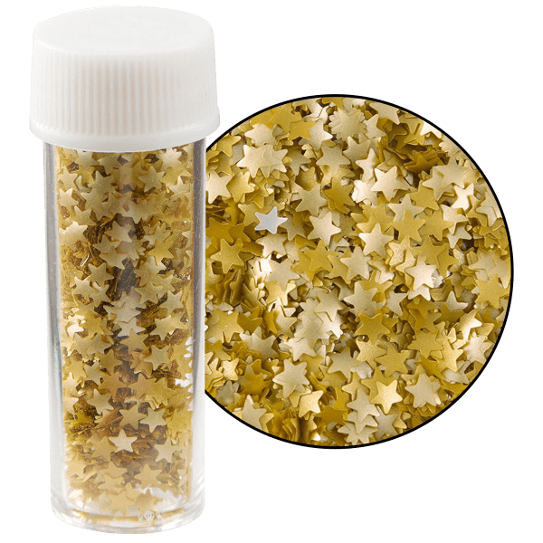 Edible Gold Star Glitter 0.04 Ounce by Wilton