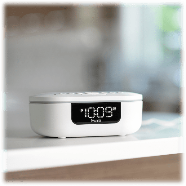 MorningSave iHome Bluetooth Speaker Clock with 360° UVC Sanitizer