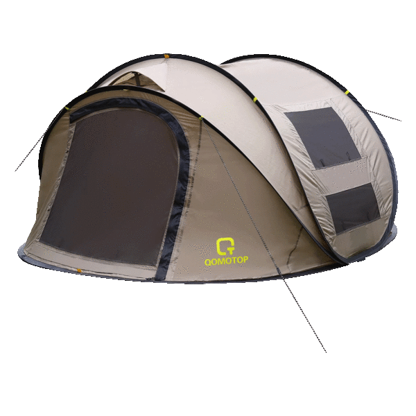 SideDeal Qomotop 4Person Water Resistant Popup Camping Tent