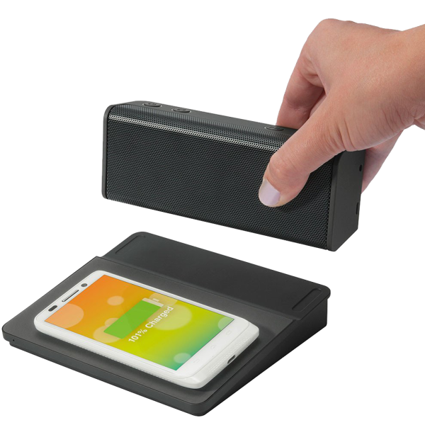 MorningSave Quirky Ohm Bluetooth Speaker & Qi Charger Set