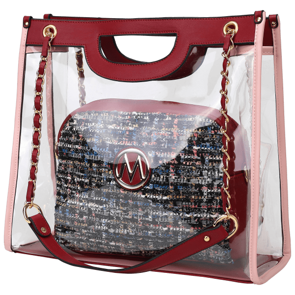 MorningSave: MKF Collection Juju 2-Piece Clear Tote and Crossbody Bag ...