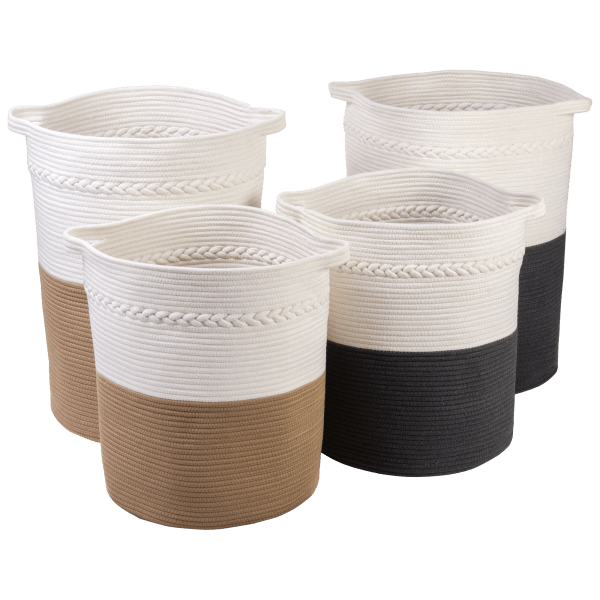 2-Pack: StoreSmith 2-Tone Rope Baskets