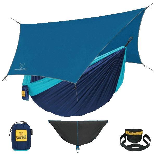 Wise Owl Outfitters Hammock with Bug Net and Rainfly Accessories