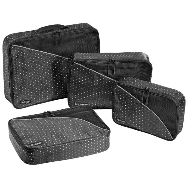 4-Pack: Fit & Fresh Packing Cubes