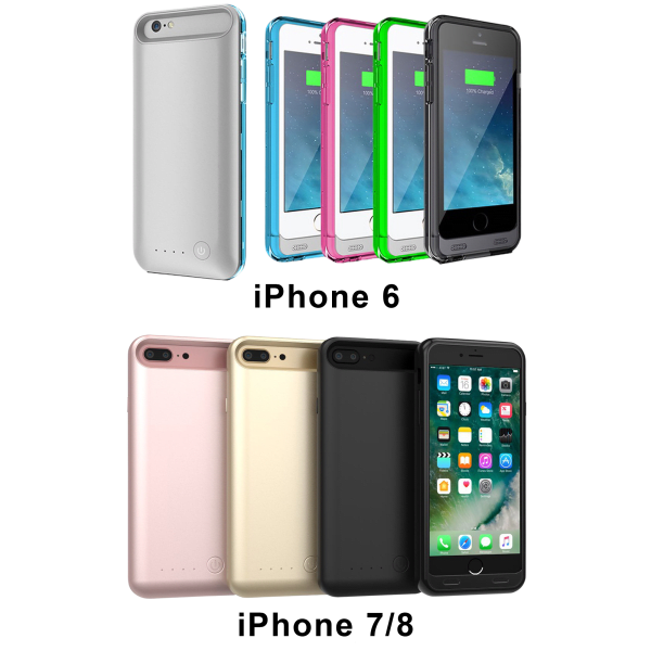 TAMO Extended Battery Cases for iPhone 6, 7 & 8