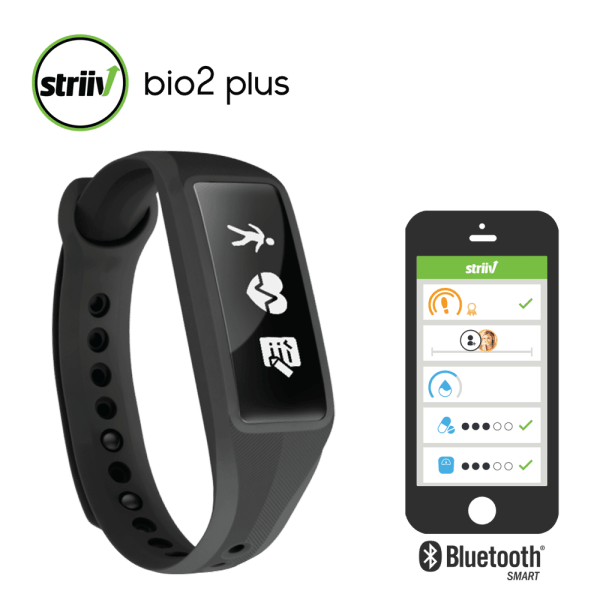 Striiv Fusion Bio2 Plus Fitness Smartwatch with Heart Rate Monitoring