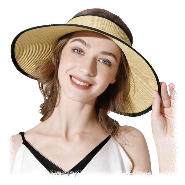 MorningSave: Livingston Women's Wide Brim Open-Top Sun Hat with UV ...