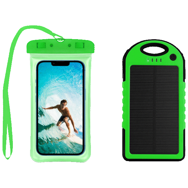 Ciana Waterproof Phone Case with 5000 MAH Solar Charger