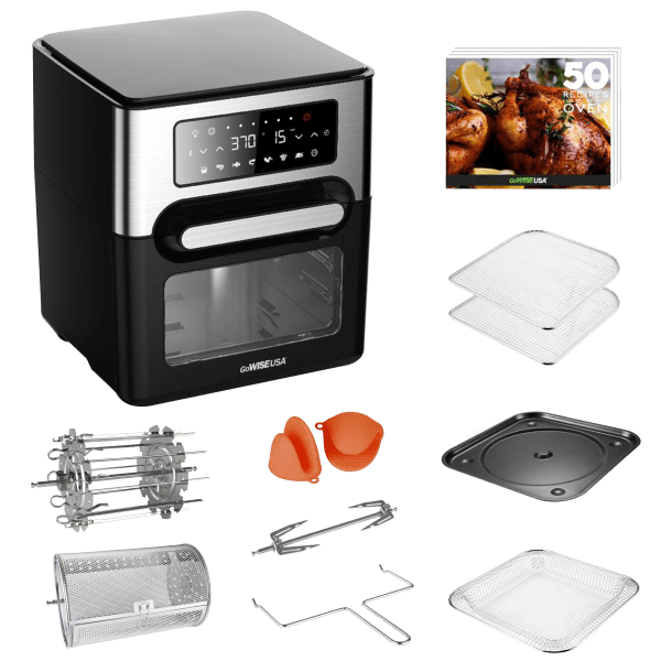 GoWise USA 12.7 QT Air Fryer Oven Select with Accessory Kit