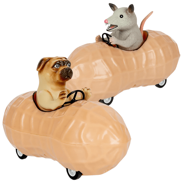 2-Pack: Racing Possum & Pug in Peanuts