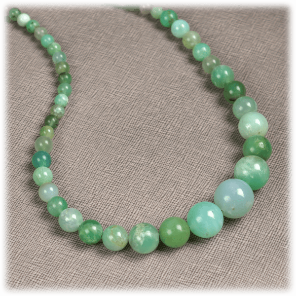 MorningSave: Jay King Chrysoprase Sterling Silver Graduated Bead Necklace