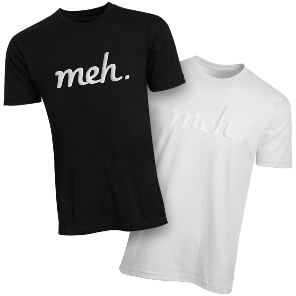 Meh Logo with Puff Paint Shirt