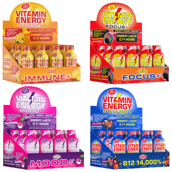 48-Pack: Vitamin Energy Single Serving Energy Shots (Your Choice)