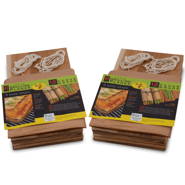 2-for-Tuesday: Truefire Gourmet 18-Piece Set of Cedar Grilling Planks & Wraps