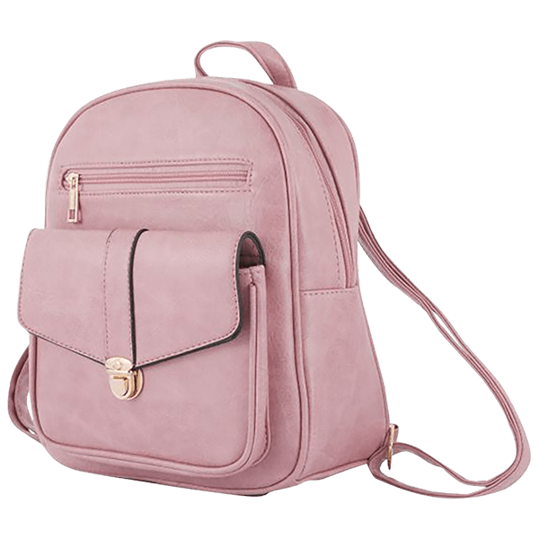 MorningSave: Malibu Skye Zoey Solid Backpack with Front Pocket