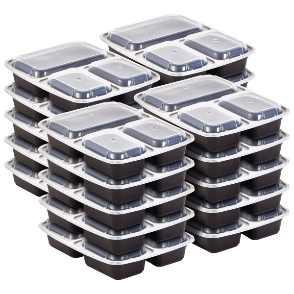 20-Pack: Dash Meal Prep Trays with Lids