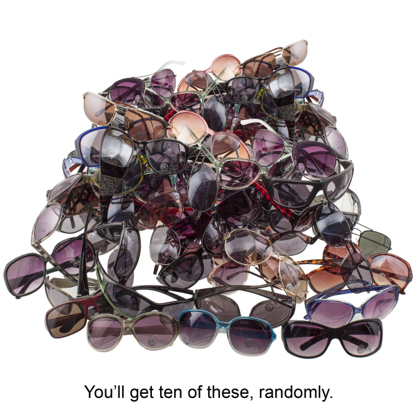 10-Pack: Assorted UV-Protected Sunglasses
