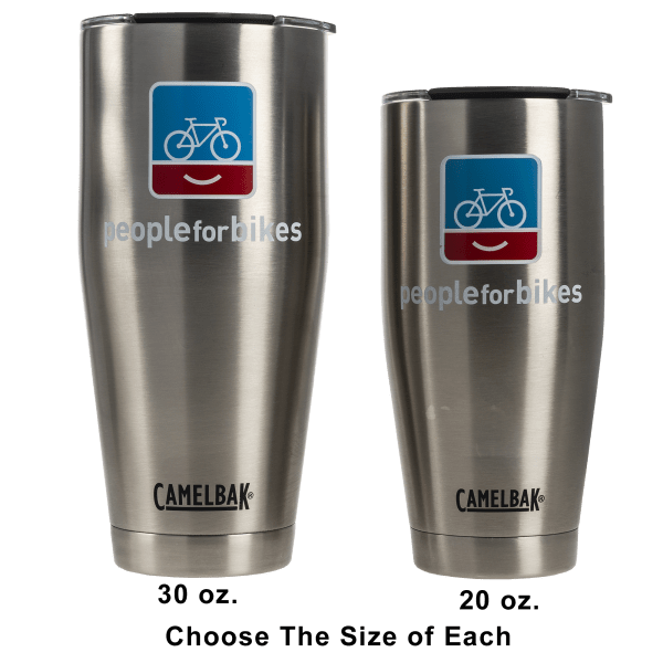 Camelbak KICKBAK 20 oz Silver STAINLESS Vacuum Insulated Travel Mug Tumbler 