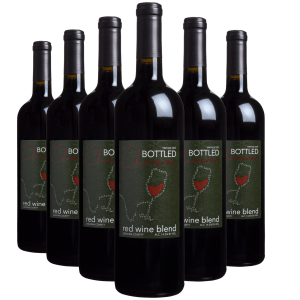 6-Pack: Bottled Cheer Vintage 2022 Red Wine (2-Day Shipping Included!)