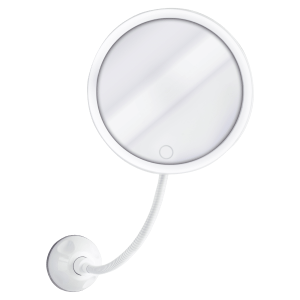 Pop Sonic LED 7x Adjustable Magnification White Vanity Mirror