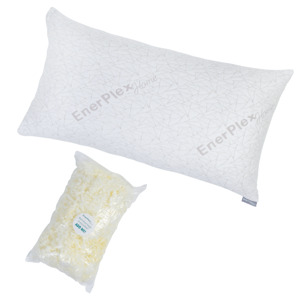 MorningSave 2Pack EnerPlex Adjustable Memory Foam King Size Pillows