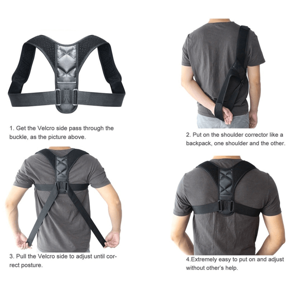 MorningSave: 2-Pack: Extreme Fit Adjustable Posture Corrector Brace