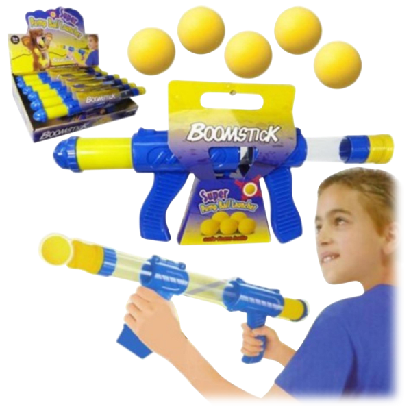 Ciana Boomstick Toy Ball Launcher With Foam Balls