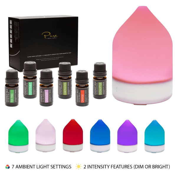 Pure Daily Care Aromatherapy Diffuser with 6 Essential Oils