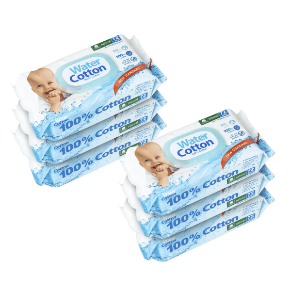 SideDeal EcoWipes 100 Cotton Wet Baby Wipes 72ct (4 or 6pk)