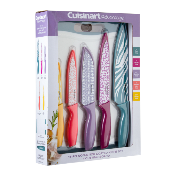 MorningSave Cuisinart Advantage 6Piece Animal Print Knife Set and Cutting Board