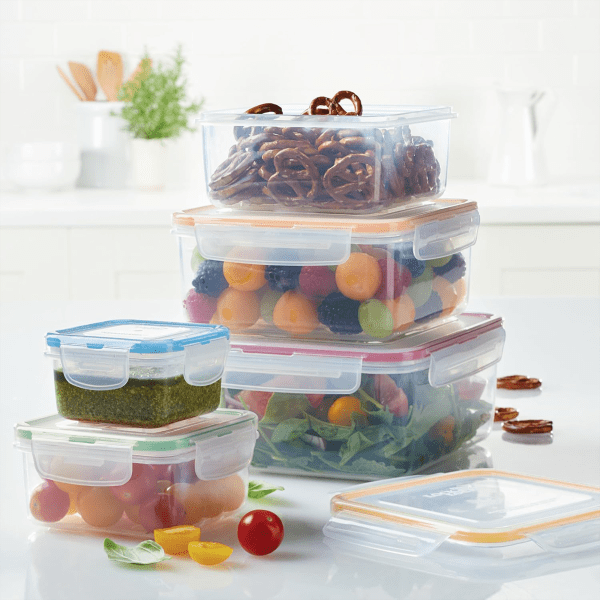 MorningSave: 2-Pack: Lock n Lock Everyday 10-Piece Square Food Storage Set