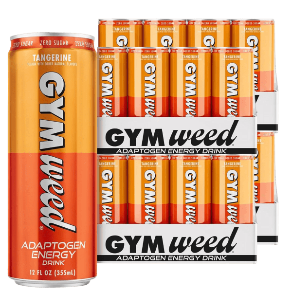 48-Pack: Gym Weed Adaptogen Energy Drink (Tangerine)