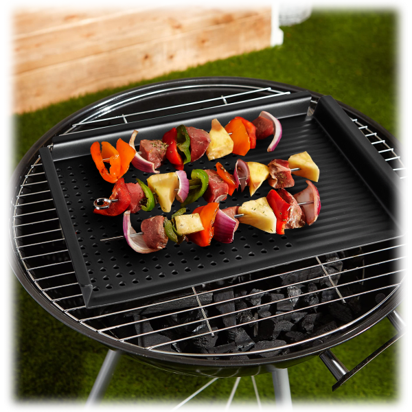 SideDeal BK Black Steel Carbon Steel BBQ Grill MultiGrid Tray