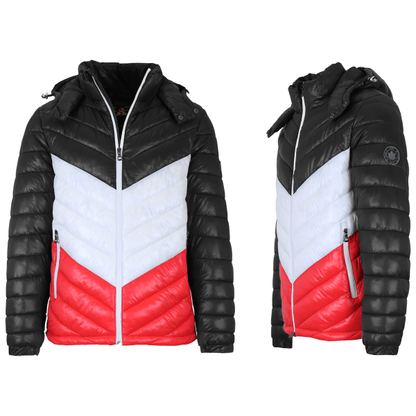 SideDeal: Men's Heavyweight Quilted Hooded Puffer Bubble Jacket