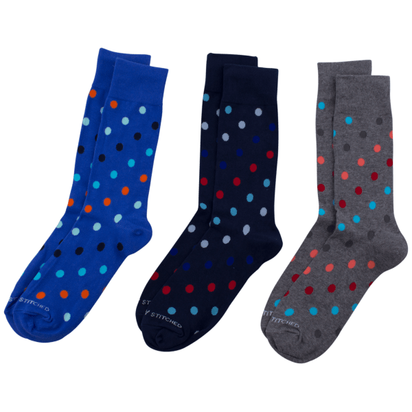 3-Pack: Unsimply Stitched Men's Dress Socks