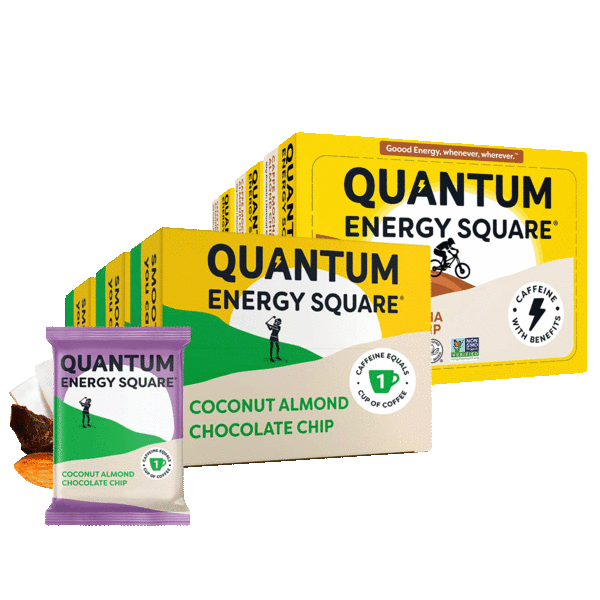 48-Pack: Quantum Energy Square Bars with Caffeine & 10g Protein