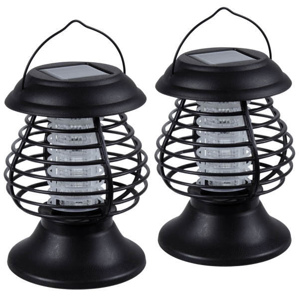 2-Pack: Zapguard Solar Light & Bug Zapper Lanterns