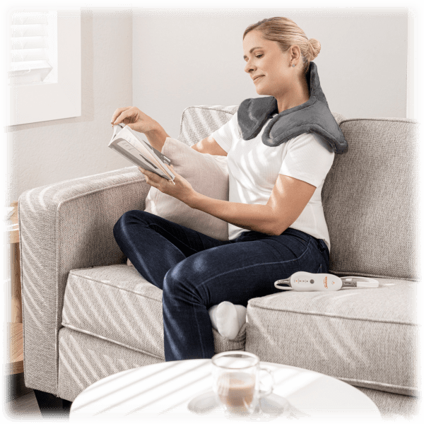 MorningSave Sunbeam Neck & Shoulder Wrap and King Heating Pad Bundle