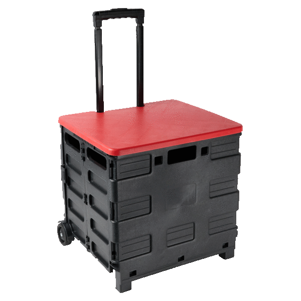 Home 365 Collapsible Multi-Purpose Rolling Crate Cart