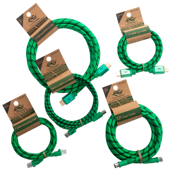 5-Piece Braided Cable Bundle