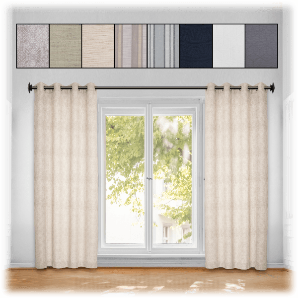 2-Pack: Hudson Hill Textured Curtain Window Panels 84"