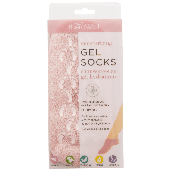 MorningSave 2Pack Therawell Moisture Gel Socks