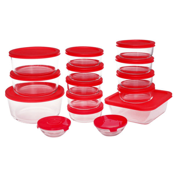 MorningSave: Coccot 30-Piece Glass Food Storage Set with Easy Snap Lids