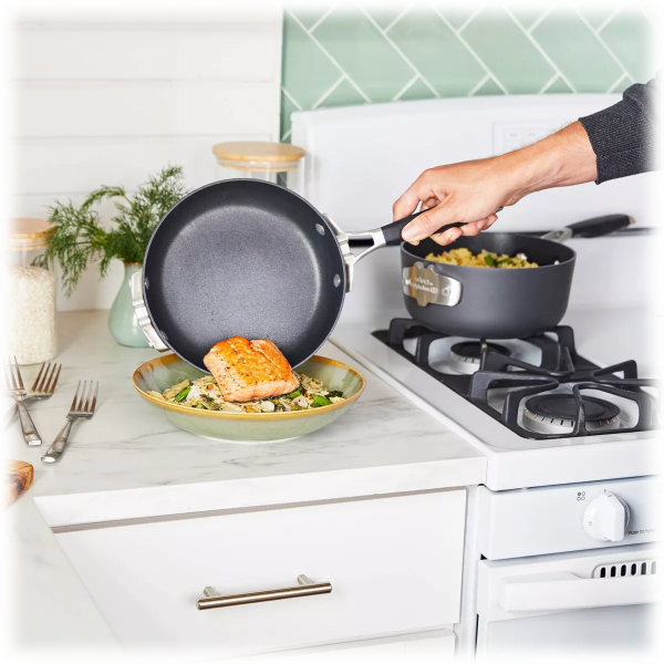 SideDeal: Calphalon Select Space-Saving Hard-Anodized Nonstick 9-Piece ...