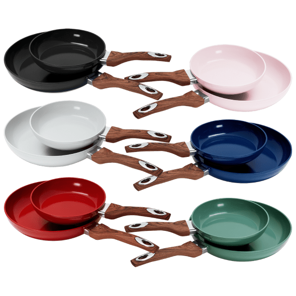 Phantom Chef 12-in Green Non-Stick Wok with Wood Handle - Induction  Compatible in the Cooking Pans & Skillets department at