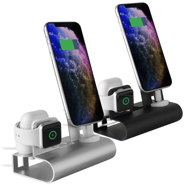 Aduro 3 in 1 Desktop Charging Stand for iPhone, Airpods, & Apple Watch
