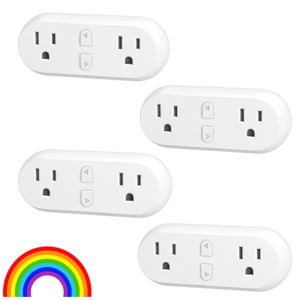 MorningSave: 4-Pack: HBN Smart Plug 15A WiFi Outlet Extender Dual ...