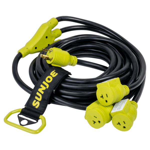 Sun Joe 25FT 10/3-Gauge 3750W Generator Series 3-Outlet Extension Cord